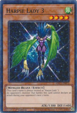 Harpie Lady 3 (Duel Terminal) (HAC1-EN012) - Hidden Arsenal: Chapter 1 1st Edition