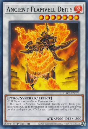 Ancient Flamvell Deity - HAC1-EN075 - Hidden Arsenal: Chapter 1 1st Edition