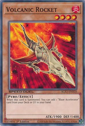 Volcanic Rocket (SGX1-ENH10) - Speed Duel GX: Duel Academy Box 1st Edition