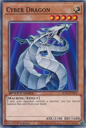 Cyber Dragon (SGX1-ENG01) - Speed Duel GX: Duel Academy Box 1st Edition