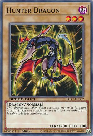 Hunter Dragon (SGX1-ENG02) - Speed Duel GX: Duel Academy Box 1st Edition