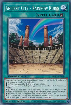 Ancient City - Rainbow Ruins - SGX1-ENF10 - Speed Duel GX: Duel Academy Box 1st Edition