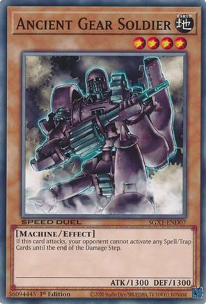 Ancient Gear Soldier - SGX1-END07 - Speed Duel GX: Duel Academy Box 1st Edition