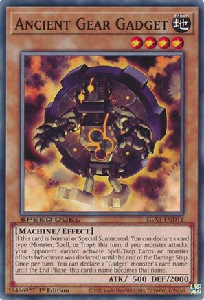 Ancient Gear Gadget - SGX1-END11 - Speed Duel GX: Duel Academy Box 1st Edition