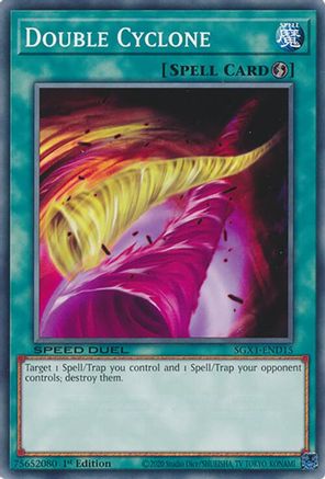Double Cyclone (SGX1-END15) - Speed Duel GX: Duel Academy Box 1st Edition