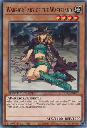 Warrior Lady of the Wasteland (SGX1-ENE05) - Speed Duel GX: Duel Academy Box 1st Edition