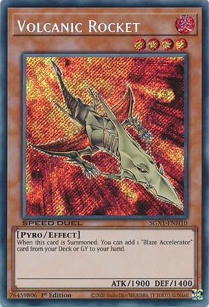 Volcanic Rocket (Secret Rare) (SGX1-ENH10) - Speed Duel GX: Duel Academy Box 1st Edition