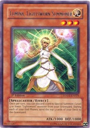 Lumina, Lightsworn Summoner (LODT-EN021) - Light of Destruction Unlimited