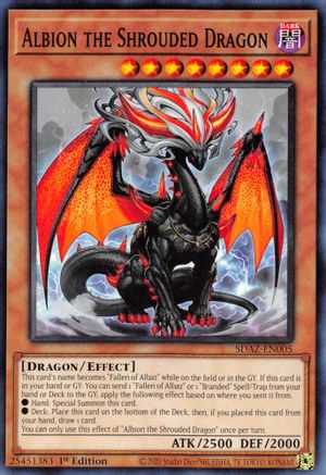 Albion the Shrouded Dragon - SDAZ-EN005 - Structure Deck: Albaz Strike 1st Edition