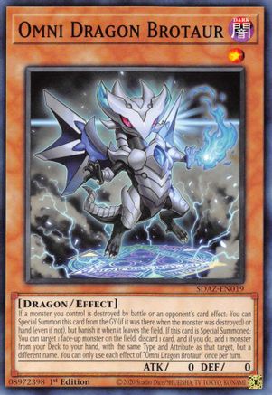 Omni Dragon Brotaur (SDAZ-EN019) - Structure Deck: Albaz Strike 1st Edition