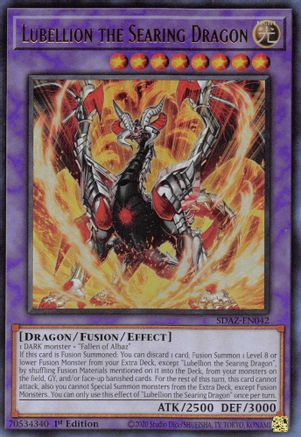 Lubellion the Searing Dragon (SDAZ-EN042) - Structure Deck: Albaz Strike 1st Edition