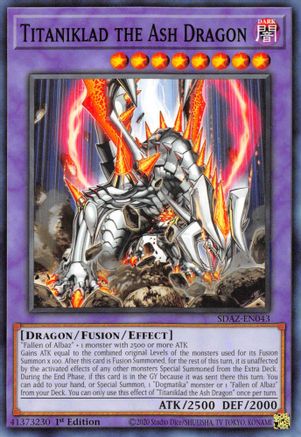 Titaniklad the Ash Dragon (SDAZ-EN043) - Structure Deck: Albaz Strike 1st Edition