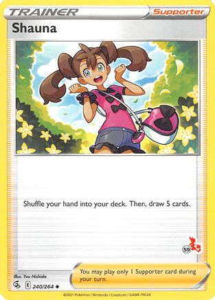 Shauna - 240/264 (#59 Cinderace Stamped) 240 - Battle Academy 2022