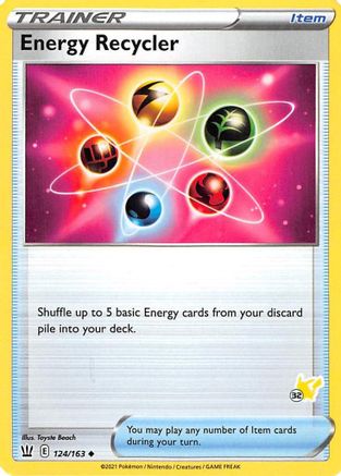 Energy Recycler - 124/163 (#32 Pikachu Stamped) 124 - Battle Academy 2022