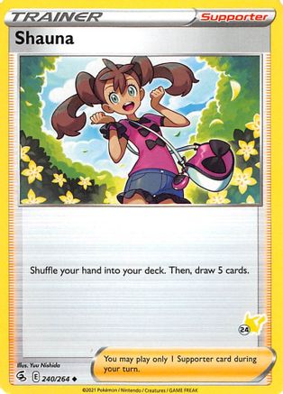 Shauna - 240/264 (#24 Pikachu Stamped) 240 - Battle Academy 2022