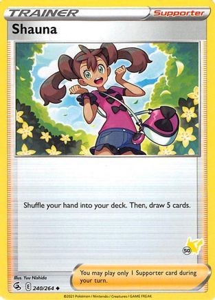 Shauna - 240/264 (#50 Pikachu Stamped) 240 - Battle Academy 2022