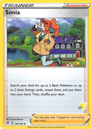 Sonia - 167/192 (#51 Pikachu Stamped) 167 - Battle Academy 2022