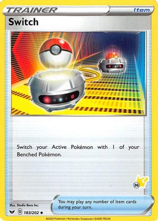 Switch - 183/202 (#36 Pikachu Stamped) 183 - Battle Academy 2022