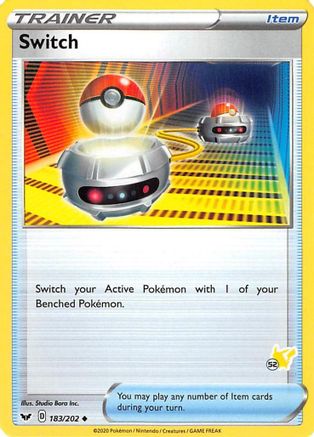 Switch - 183/202 (#52 Pikachu Stamped) 183 - Battle Academy 2022