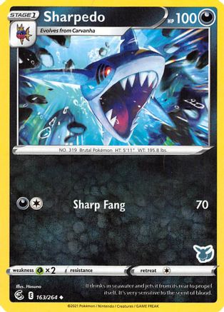 Sharpedo - 163/264 (Eevee Stamped) 163 - Battle Academy 2022