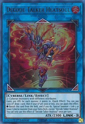 Decode Talker Heatsoul (GFP2-EN005) - Ghosts From the Past: The 2nd Haunting 1st Edition