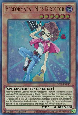Performapal Miss Director (GFP2-EN035) - Ghosts From the Past: The 2nd Haunting 1st Edition
