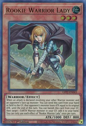 Rookie Warrior Lady (GFP2-EN043) - Ghosts From the Past: The 2nd Haunting 1st Edition