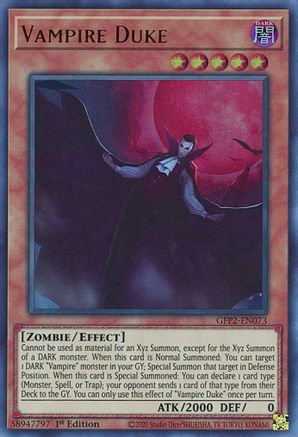 Vampire Duke (GFP2-EN073) - Ghosts From the Past: The 2nd Haunting 1st Edition