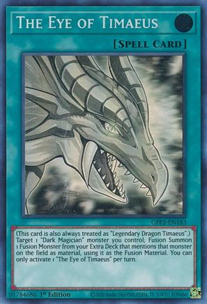 The Eye of Timaeus (Ghost Rare) (GFP2-EN183) - Ghosts From the Past: The 2nd Haunting 1st Edition