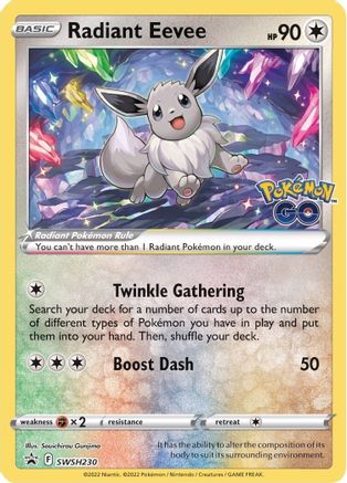 Radiant Eevee - SWSH230 SWSH230/307 - SWSH Sword & Shield Promo Cards Holofoil