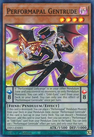 Performapal Gentrude (DIFO-EN001) - Dimension Force 1st Edition
