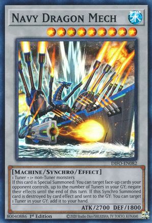 Navy Dragon Mech (DIFO-EN082) - Dimension Force 1st Edition