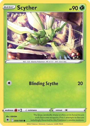 Scyther 4/189 - Astral Radiance Reverse Holofoil