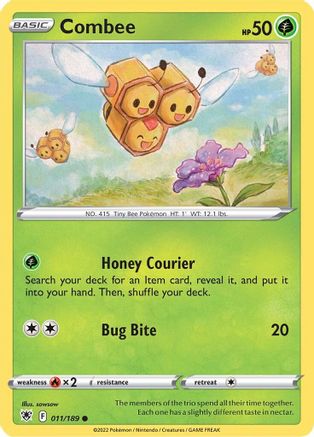Combee 11/189 - SWSH10 Astral Radiance Reverse Holofoil