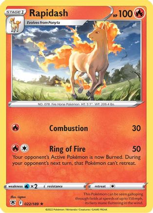 Rapidash 22/189 - Astral Radiance Reverse Holofoil