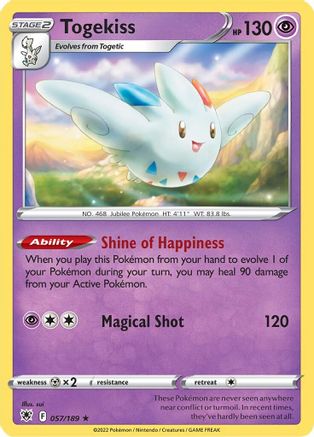 Togekiss 57/189 - Astral Radiance Reverse Holofoil