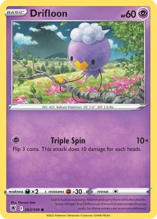 Drifloon 63/189 - Astral Radiance Reverse Holofoil