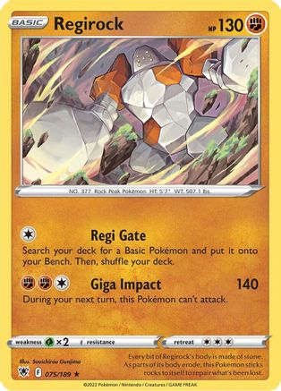 Regirock 75/189 - SWSH10 Astral Radiance