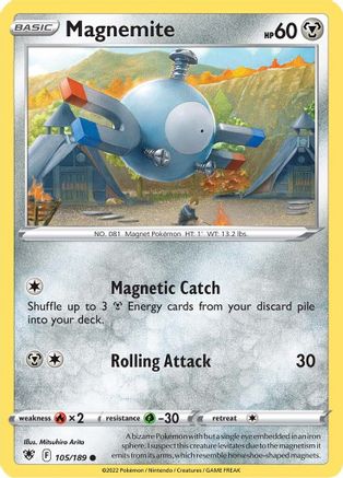 Magnemite 105/189 - SWSH10 Astral Radiance Reverse Holofoil