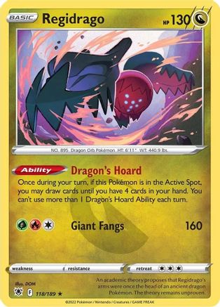 Regidrago 118/189 - Astral Radiance Reverse Holofoil