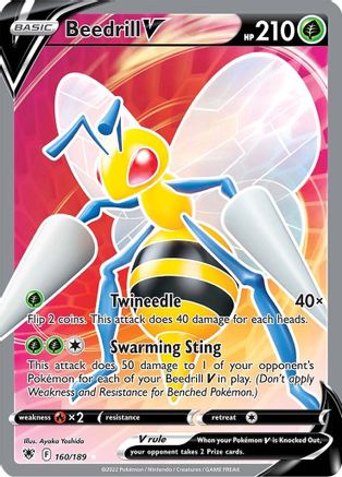 Beedrill V (Full Art) 160/189 - Astral Radiance Holofoil