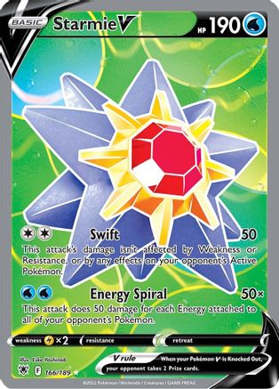 Starmie V 166/189 - Astral Radiance Holofoil