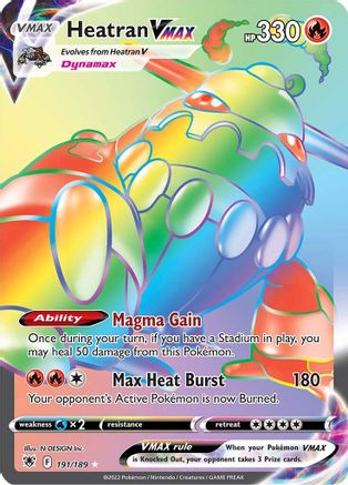 Heatran VMAX 191/189 - Astral Radiance Holofoil