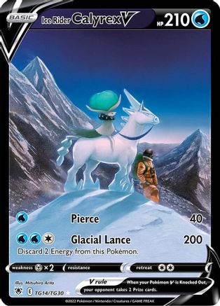 Ice Rider Calyrex V TG14/30 - SWSH10 Astral Radiance Trainer Gallery Holofoil