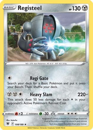 Registeel 108/189 - Astral Radiance Reverse Holofoil