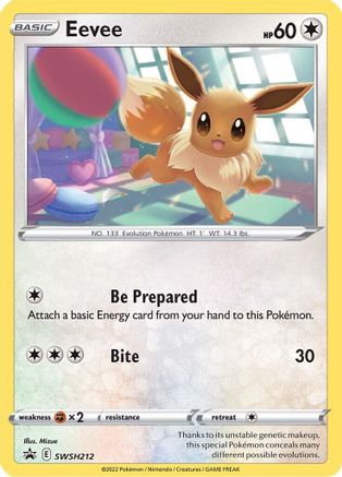 Eevee SWSH212/307 - SWSH Black Star Promos Holofoil