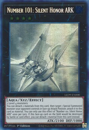 Number 101: Silent Honor ARK (LED9-EN000) - Legendary Duelists: Duels From the Deep 1st Edition