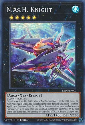 N.As.H. Knight (LED9-EN003) - Legendary Duelists: Duels From the Deep 1st Edition