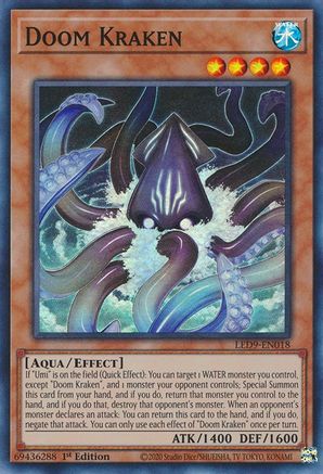 Doom Kraken (LED9-EN018) - Legendary Duelists: Duels From the Deep 1st Edition