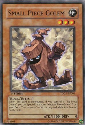 Small Piece Golem (TDGS-EN006) - The Duelist Genesis 1st Edition